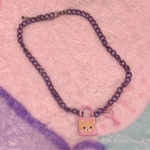 HOT TOPIC Kawaii bear locket necklace